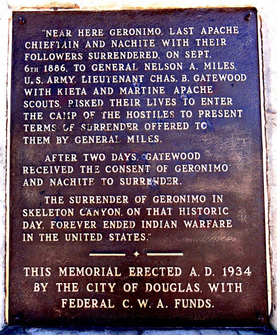 Surrender Plaque